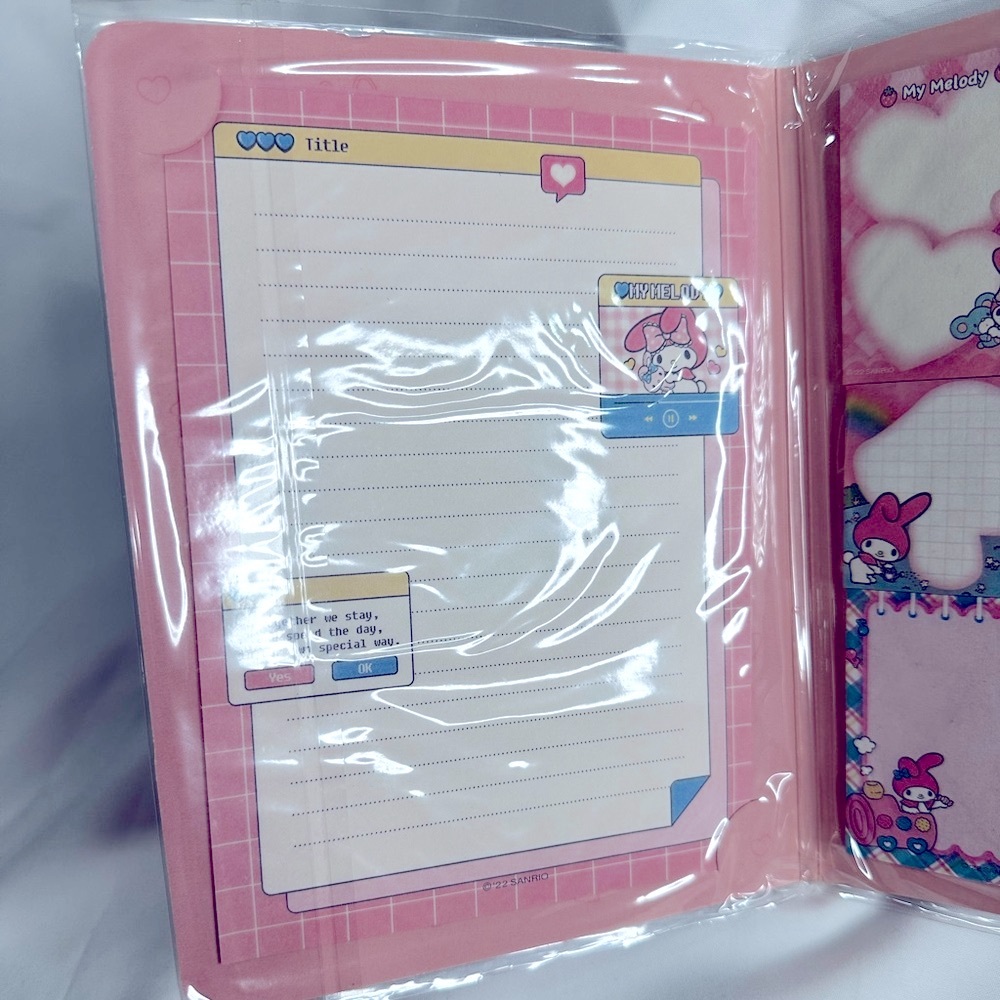 Sanrio MY MELODY Self-Stick Notes, Stationary Book - Picture 3 of 5